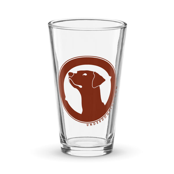 Underdog Shaker Pint Glass
